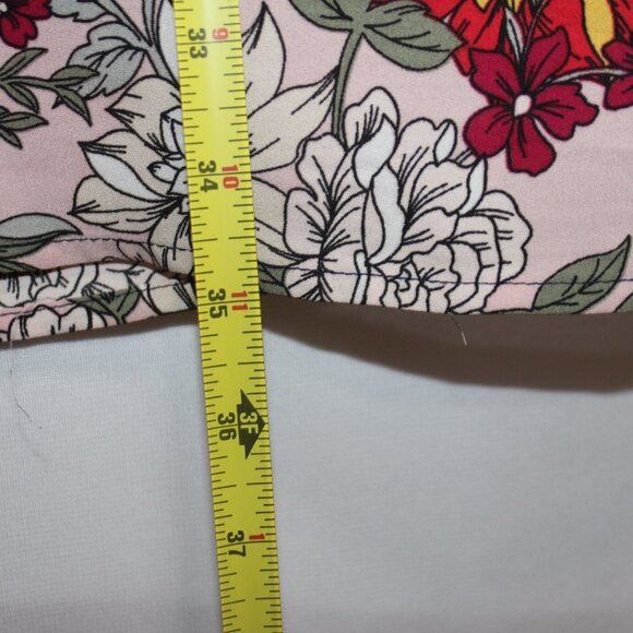 Miami Navy Floral Sleeveless Boarder Print Dress - Picture 16 of 16